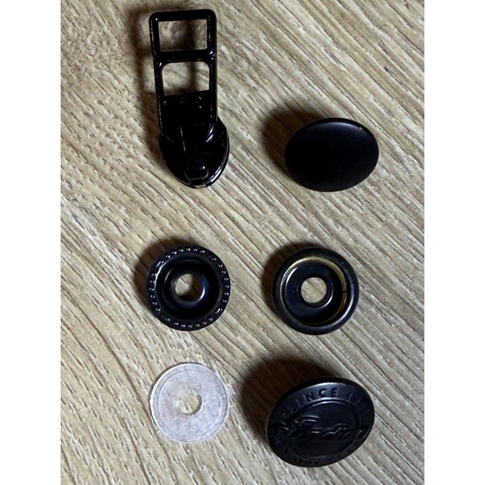 Indian Motorcycle Jacket/coat Replacement Ripper And Button Set - Picture 6 of 8